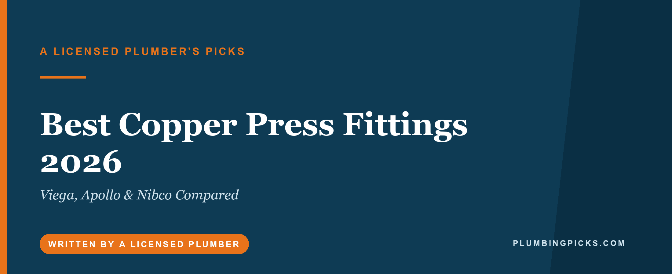 Best Copper Press Fittings 2026: Viega, Apollo & Nibco Compared