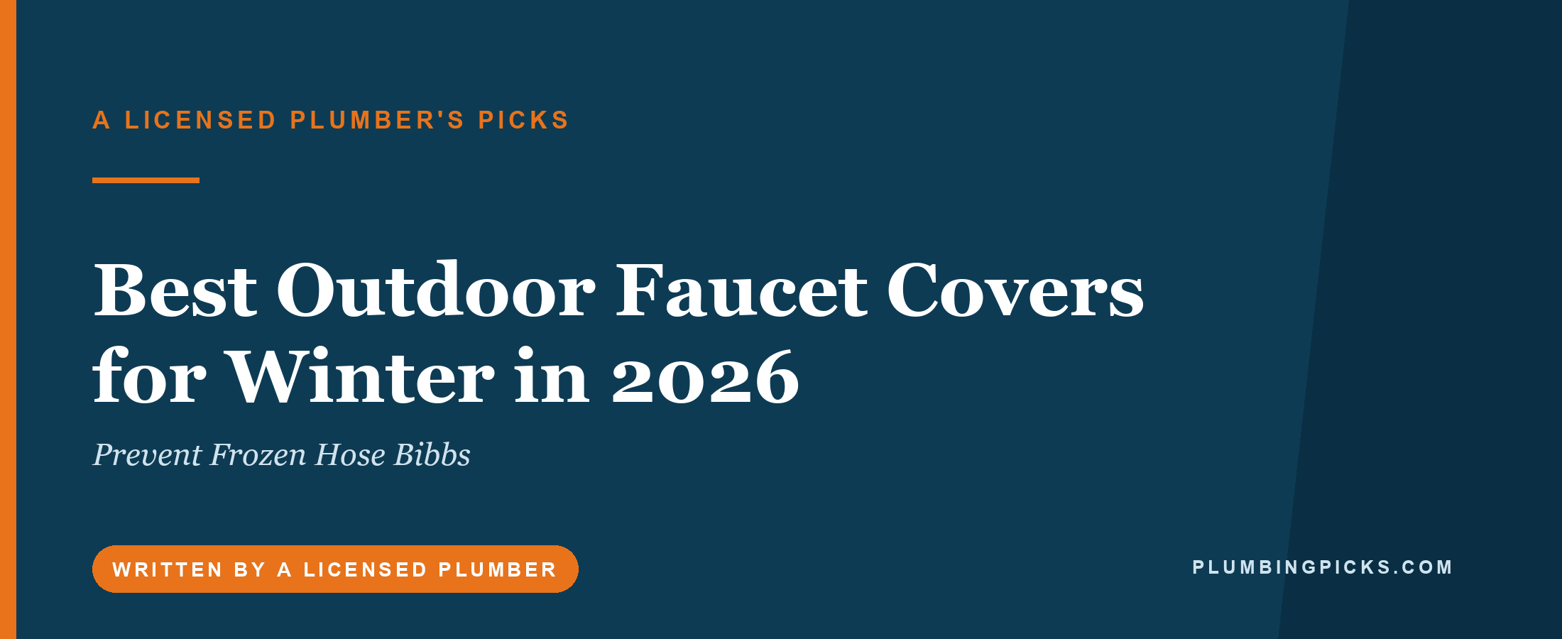 Best Outdoor Faucet Covers for Winter in 2026 (Prevent Frozen Hose Bibbs)