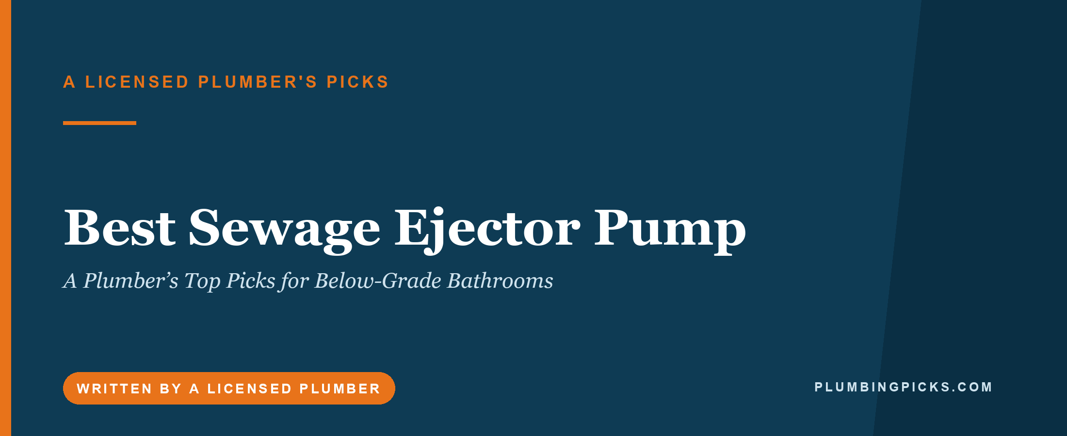 Best Sewage Ejector Pump: A Plumber’s Top Picks for Basement Bathrooms