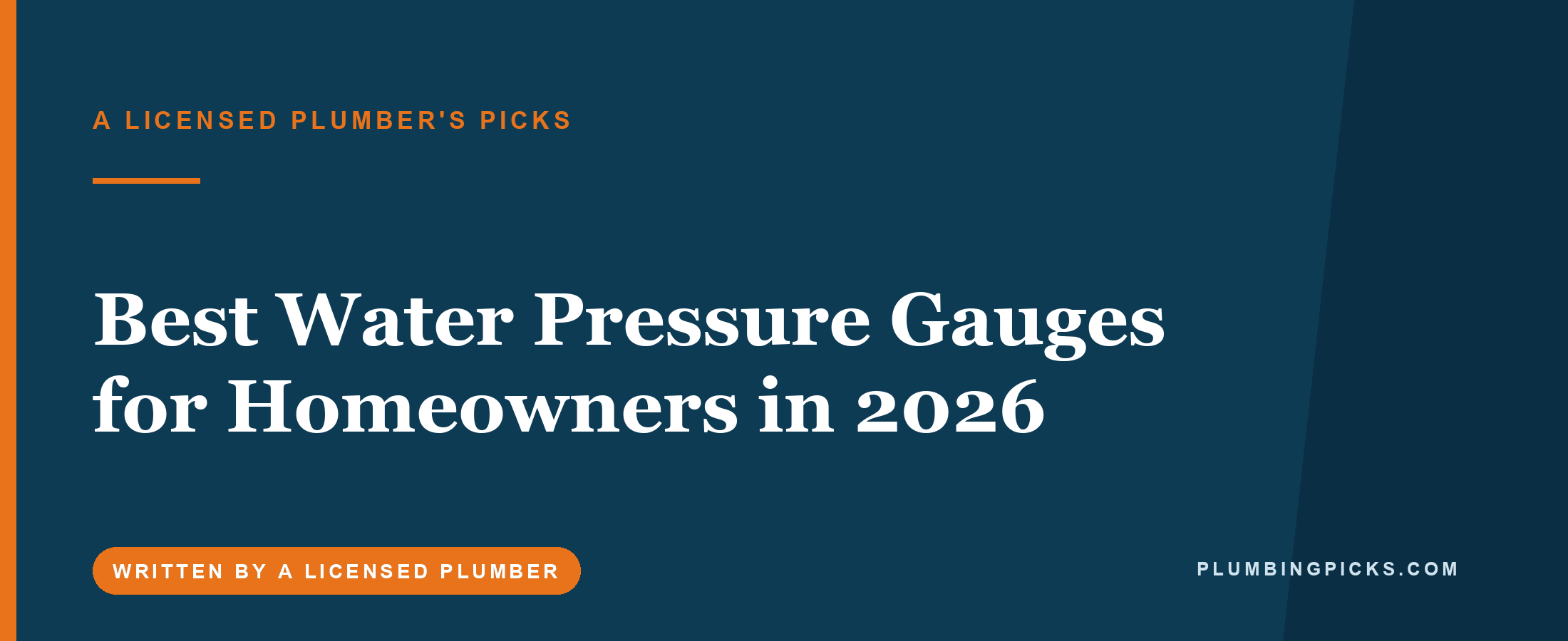 Best Water Pressure Gauges for Homeowners in 2026