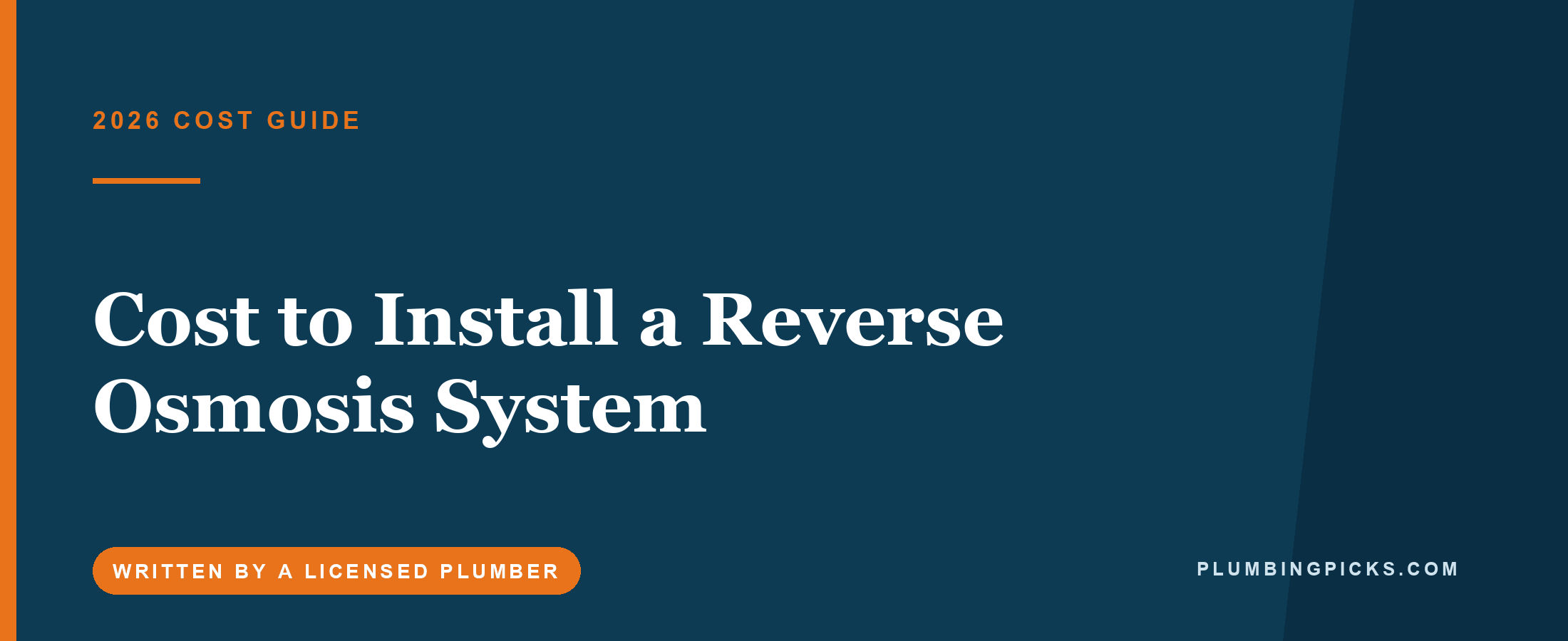 Cost to Install a Reverse Osmosis System (2026)