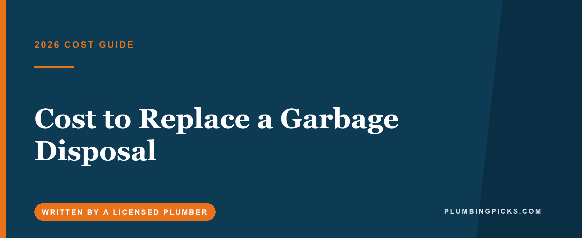 Cost to Replace a Garbage Disposal (2026)