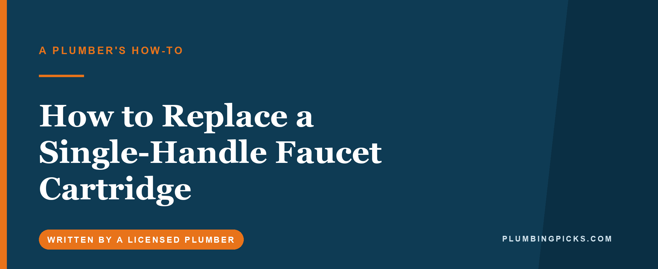 How to Replace a Single-Handle Faucet Cartridge