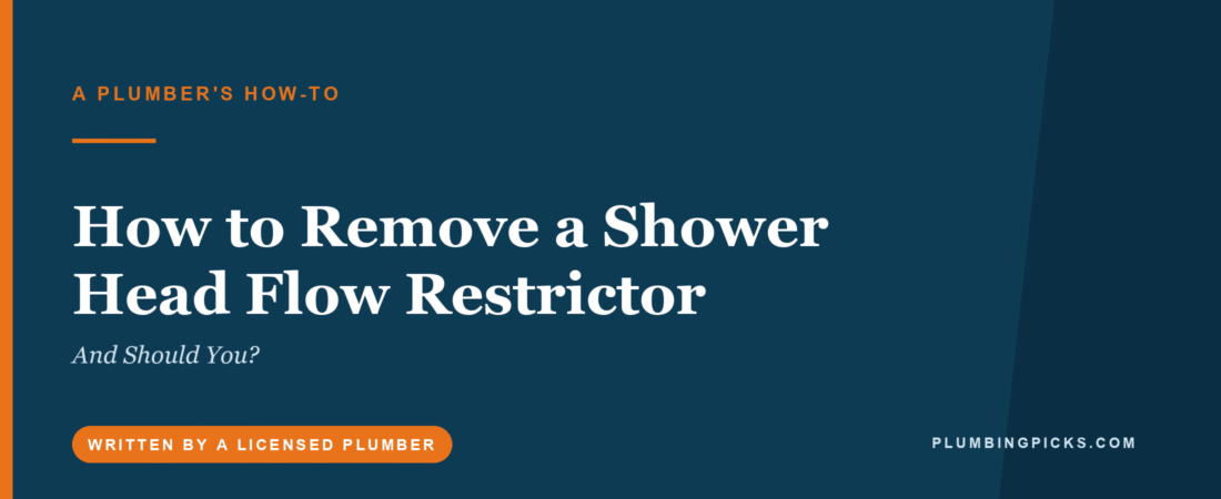 How to Remove a Shower Head Flow Restrictor (and Should You?)