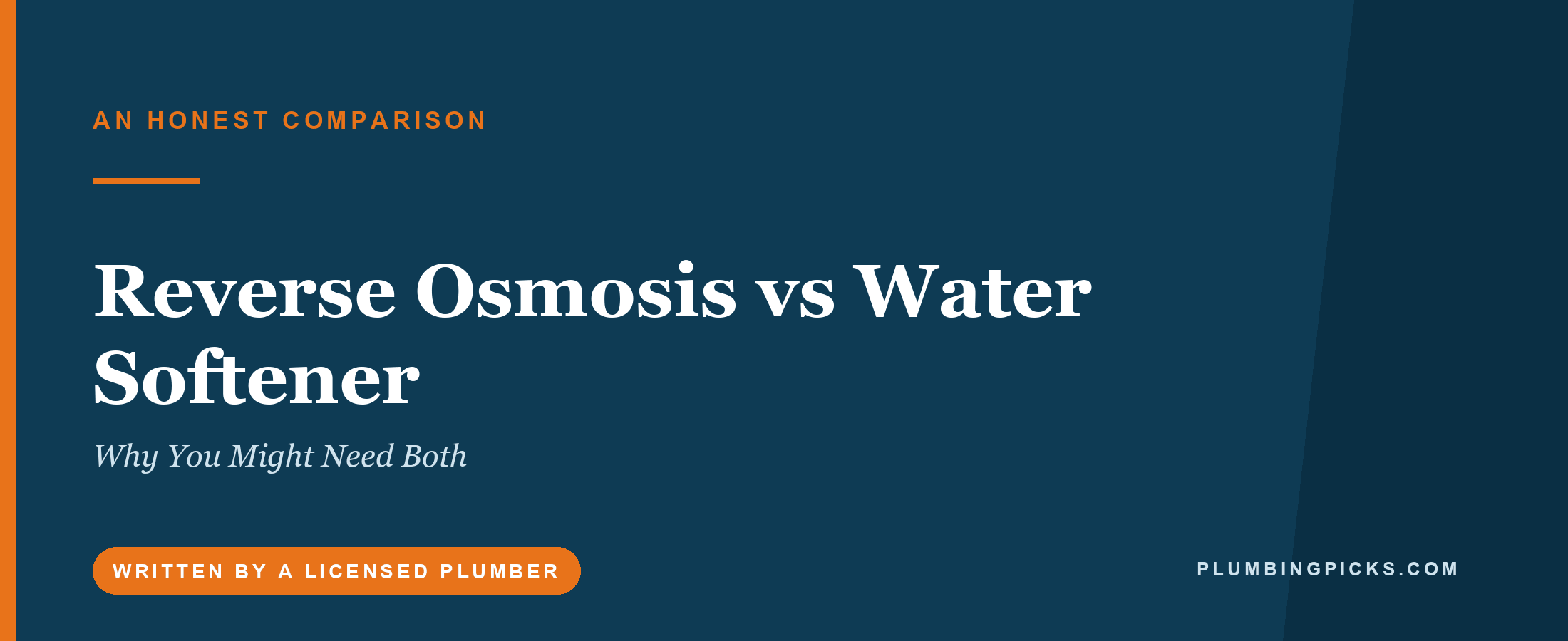 Reverse Osmosis vs Water Softener (2026): Why You Might Need Both
