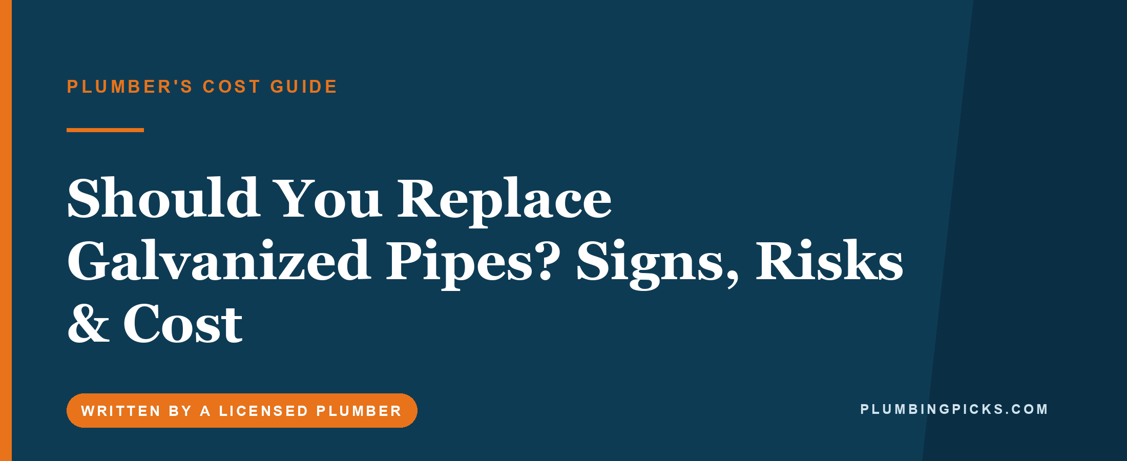 Should You Replace Galvanized Pipes? Signs, Risks & Cost