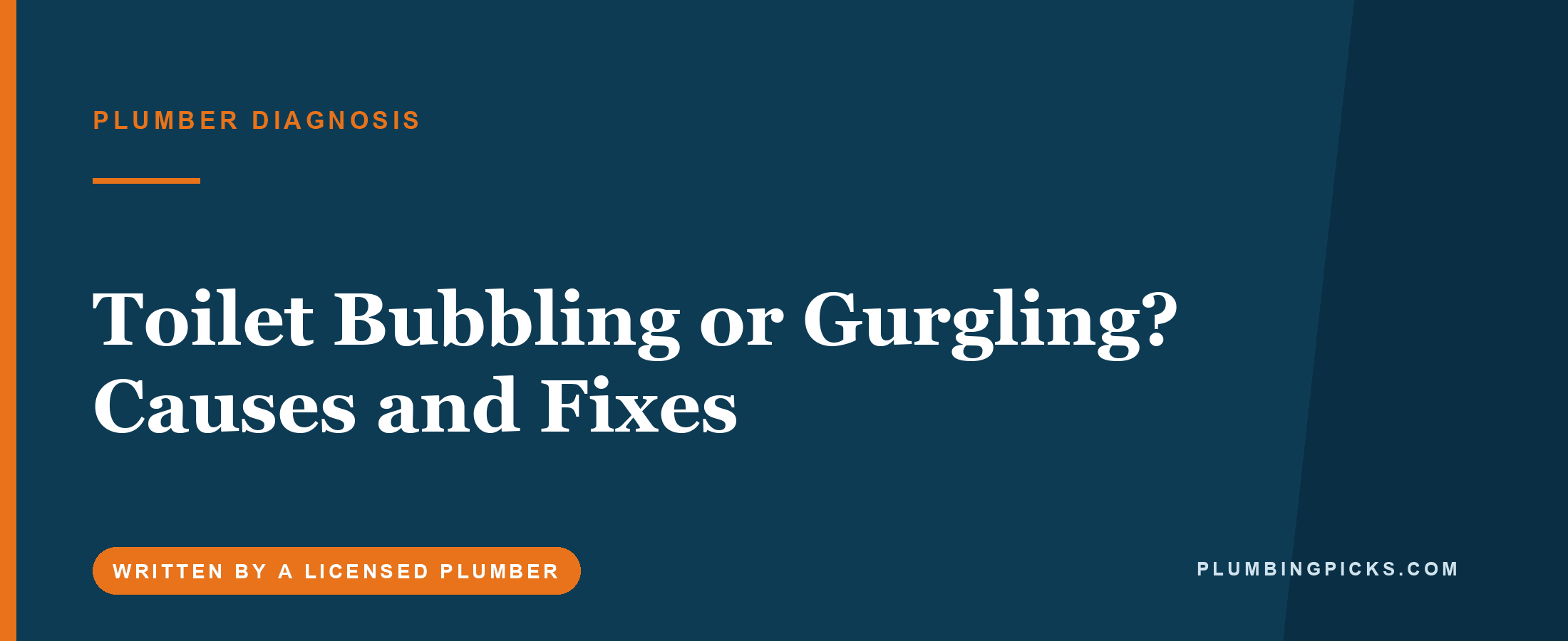 Toilet Bubbling or Gurgling? Causes and Fixes