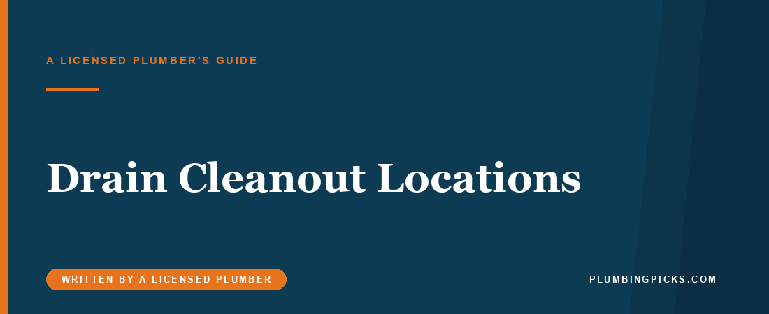 Drain Cleanout Locations: Where Code Requires Them