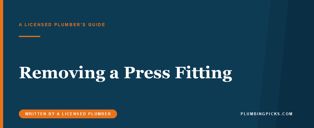 How to Remove a Press Fitting (You Cut It Out)