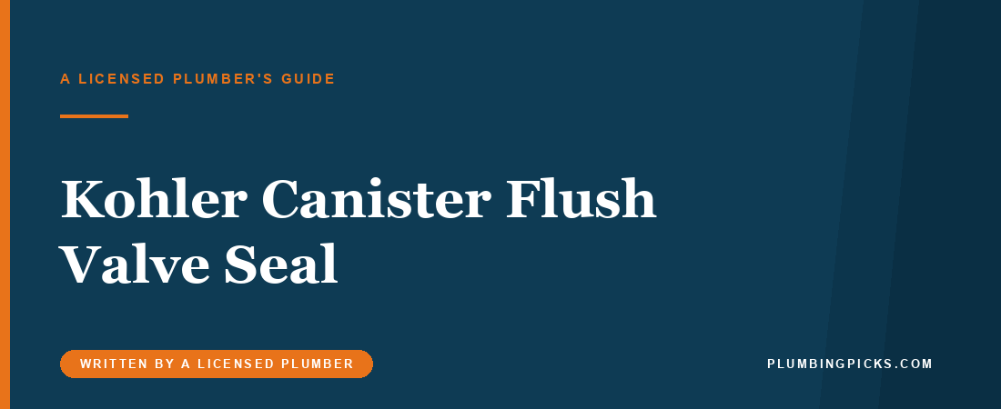 Your Kohler Does Not Take a Flapper: Canister Flush Valve Seals Explained
