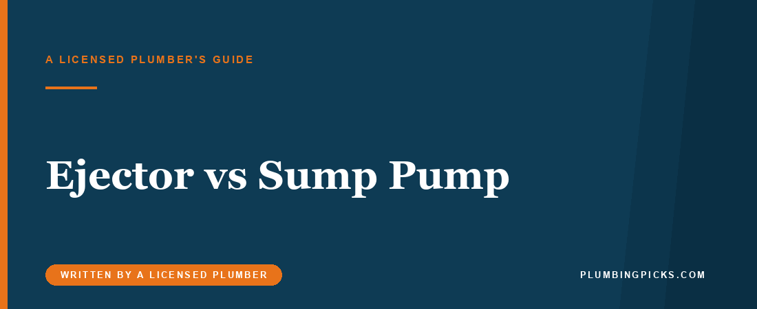Sewage Ejector vs Sump Pump: They Are Not Interchangeable