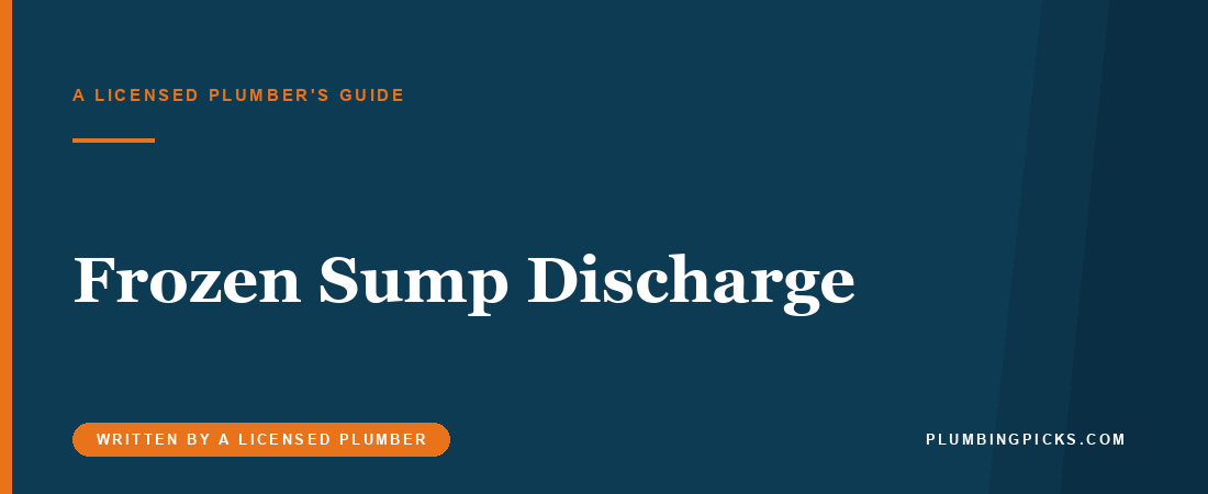 Sump Pump Discharge Frozen? Thaw It, Then Stop It Happening