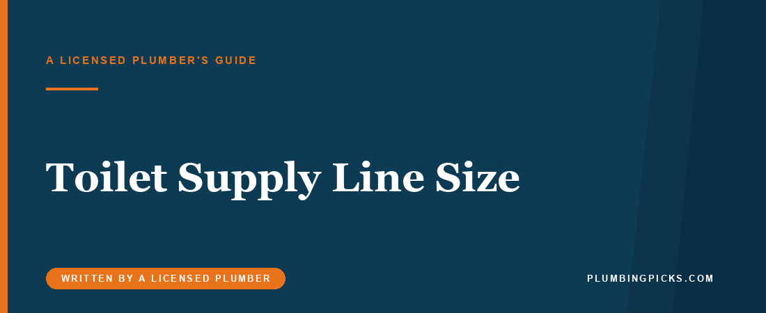 Toilet Supply Line Size: The 3/8 vs 1/2 Confusion, Untangled