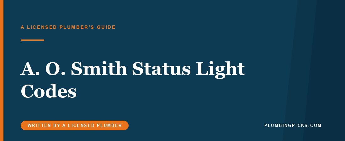 A. O. Smith Water Heater Status Light Codes