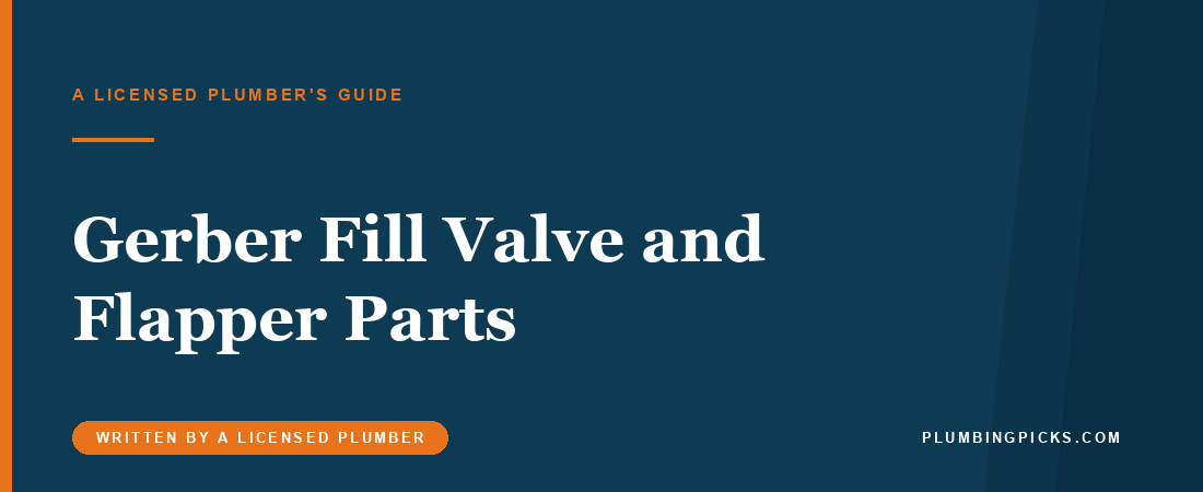 Gerber Toilet Fill Valve and Flapper Replacement