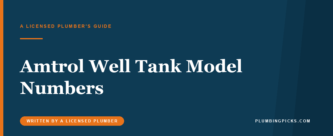 Amtrol Well Tank Model Numbers by Size (WX, CH, PL)