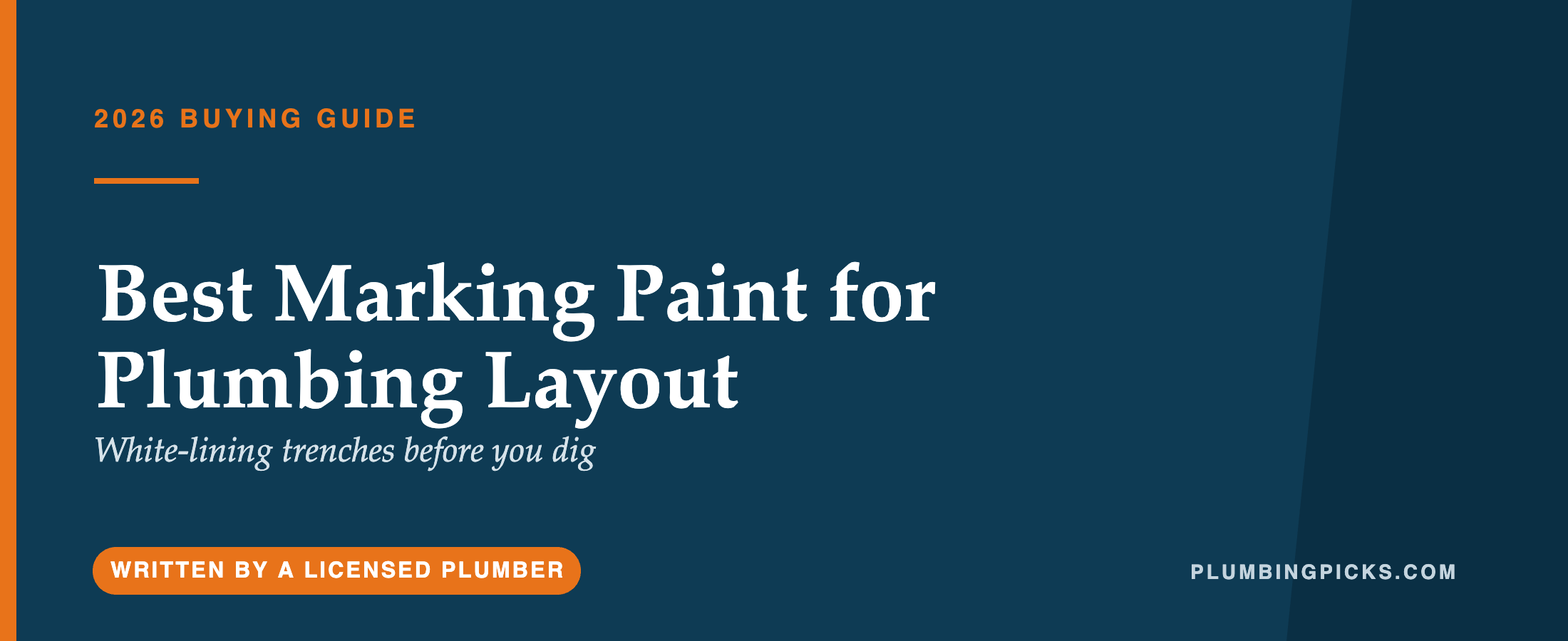 The Best Marking Paint for Plumbing Layout and Locate Work