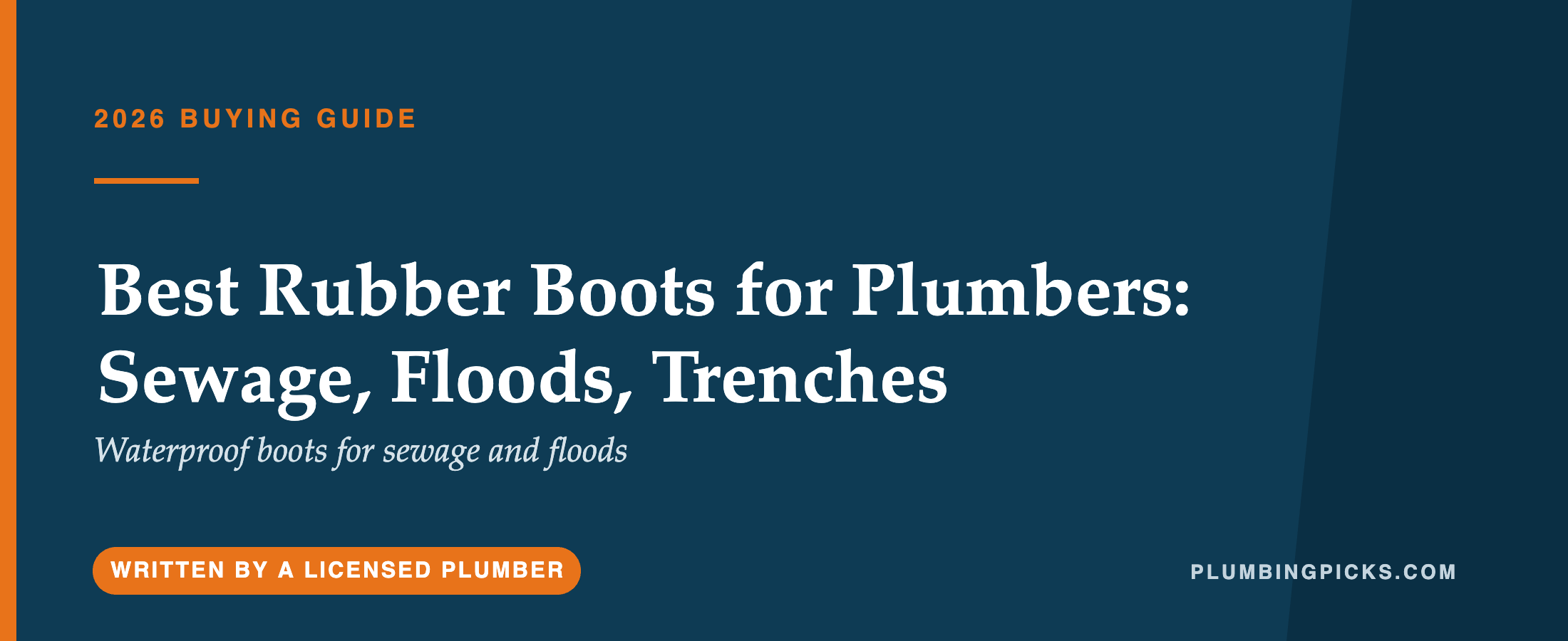 Best Rubber Boots for Plumbers