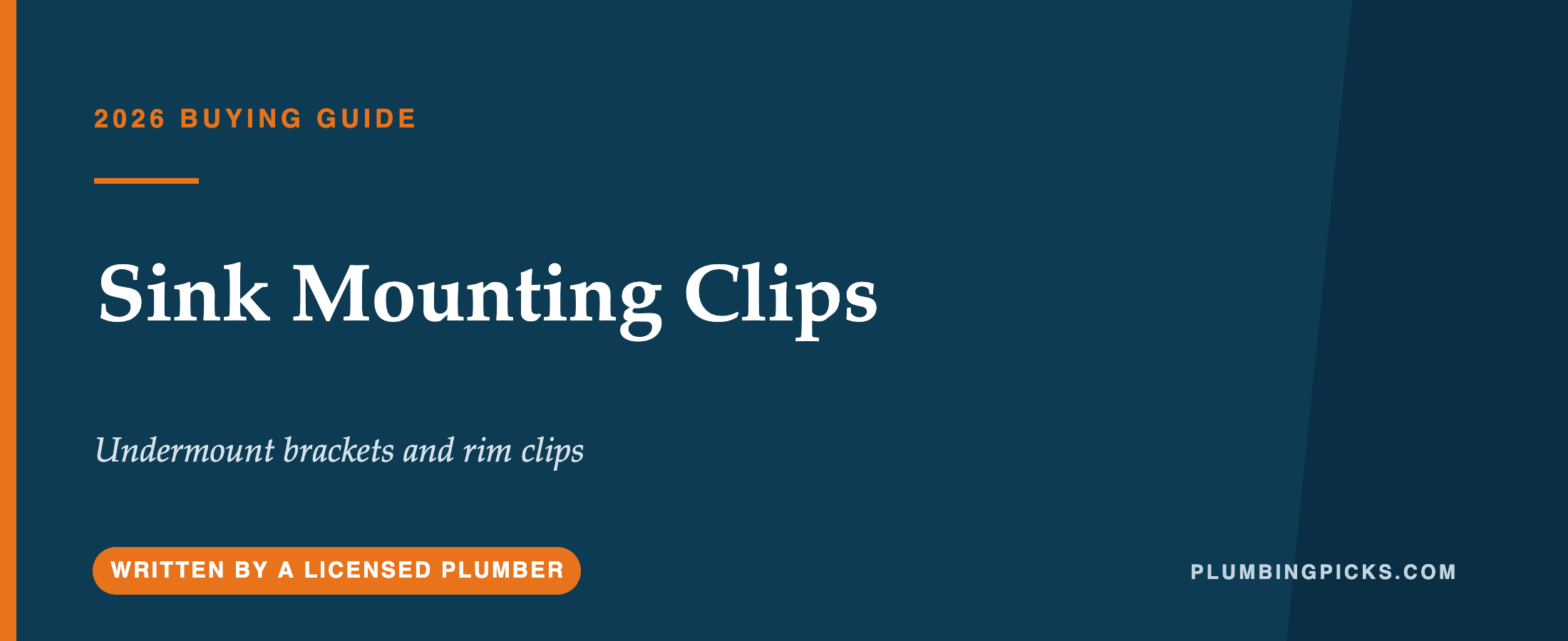 Sink Mounting Clips