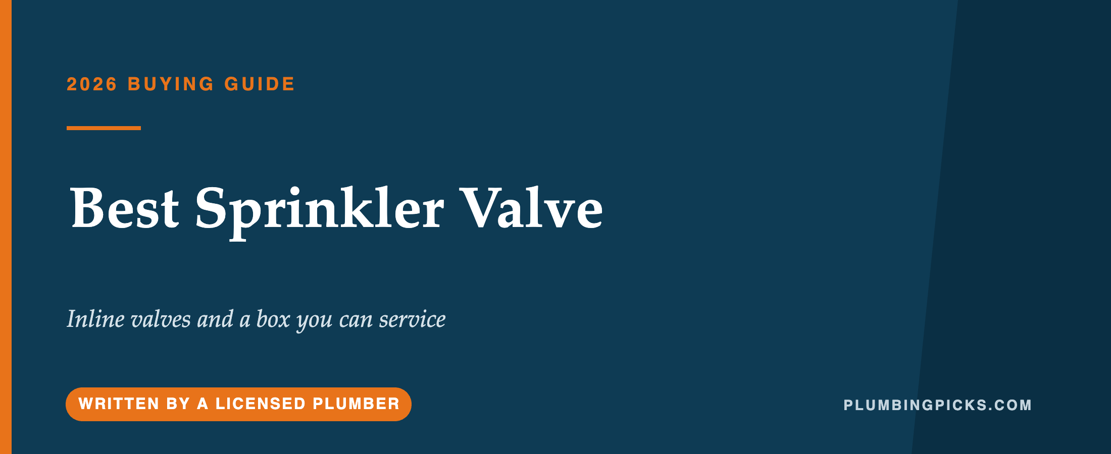 Best Sprinkler Valve