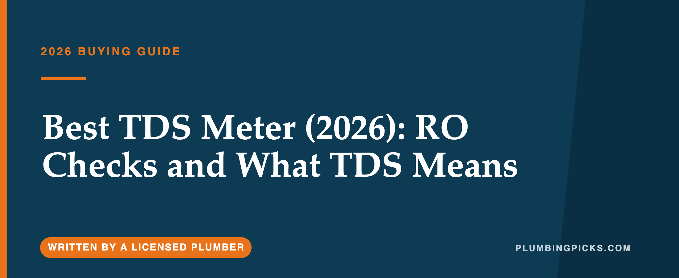 Best TDS Meter (2026)