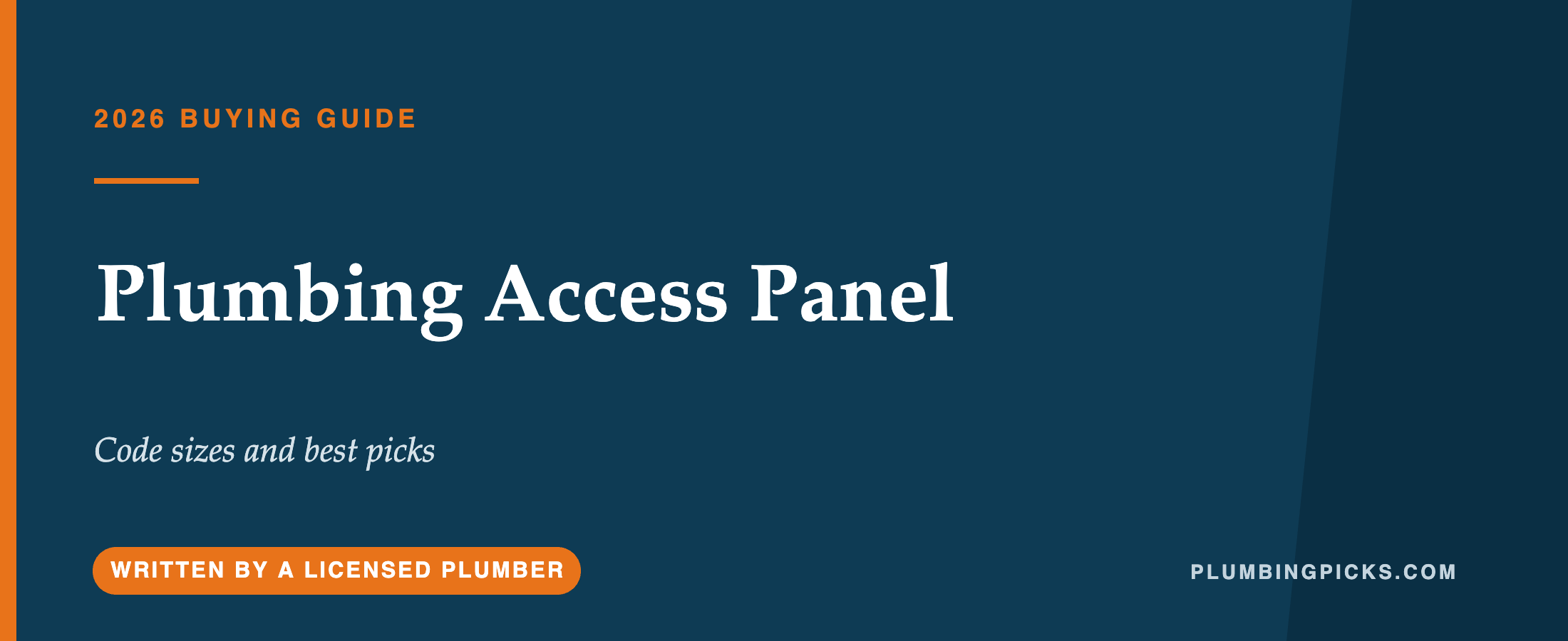 Plumbing Access Panel