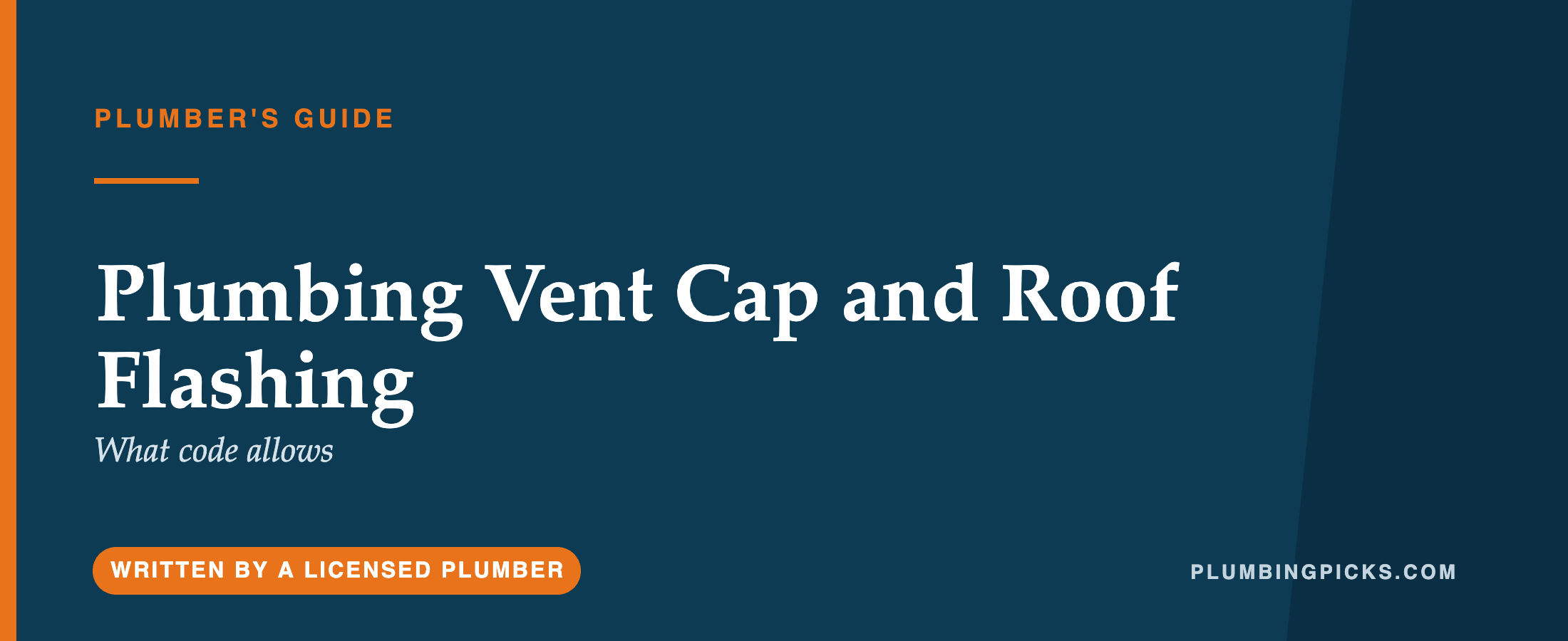 Plumbing Vent Cap and Roof Flashing