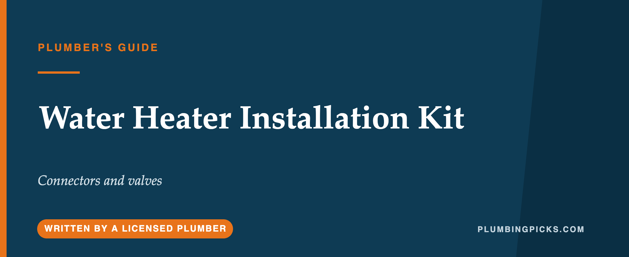 Water Heater Installation Kit